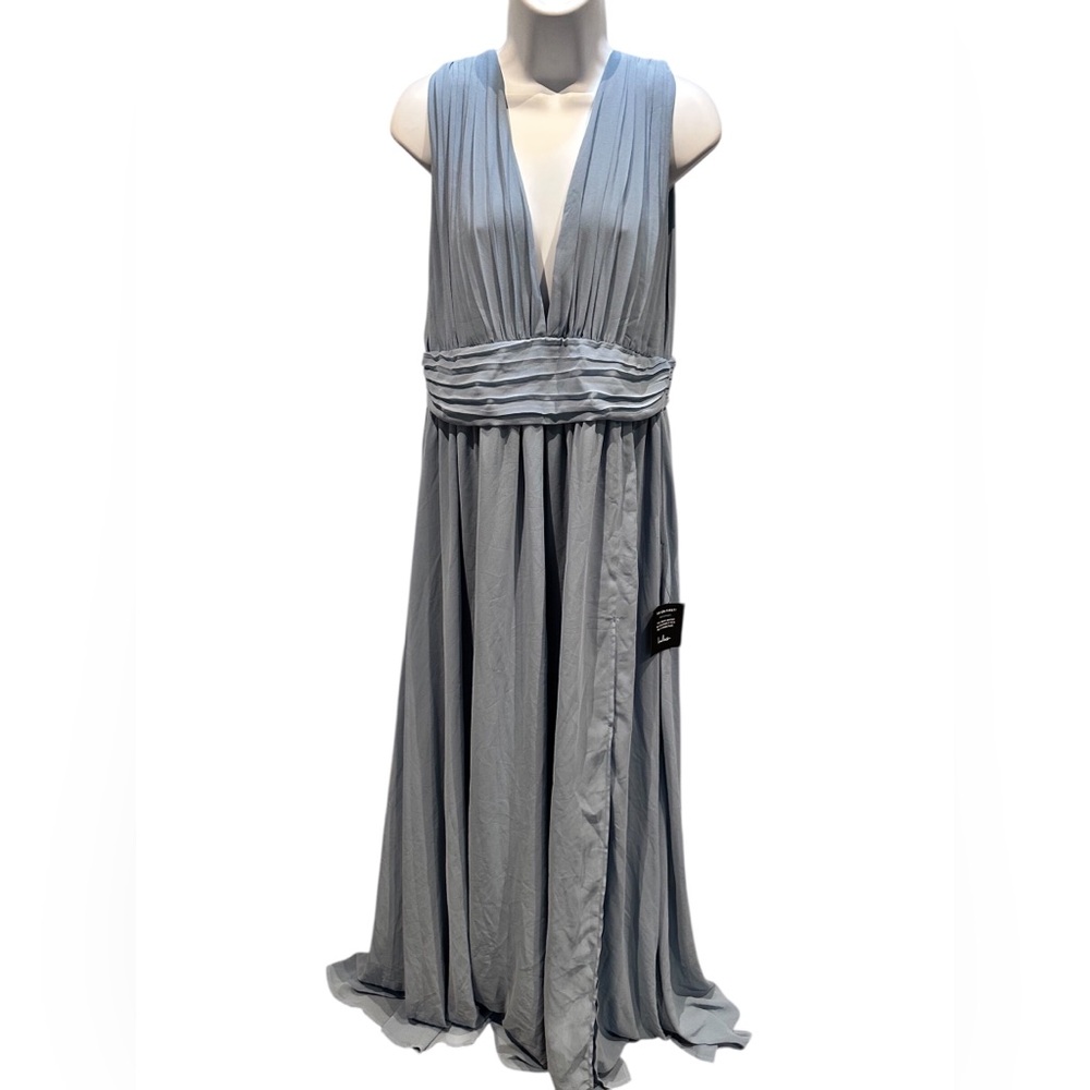 Lulus Heavenly Hues Denim Blue Maxi Dress Size XL New with Tags